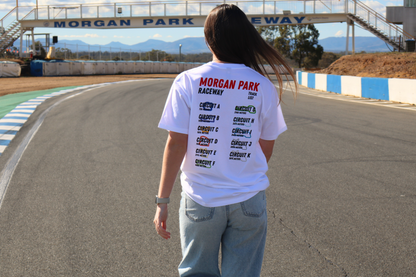 MPR CIRCUIT MAP UNISEX TEE - WHITE