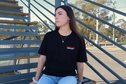 MPR OFF CENTRE LOGO UNISEX TEE - BLACK
